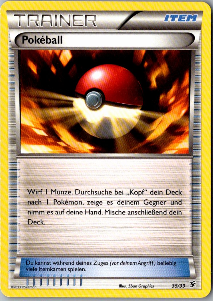 Pokeball 35/39 Willkommen in Kalos – Vorderseite