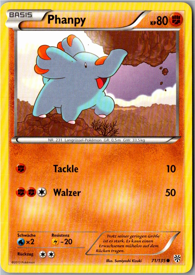 Phanpy 71/135 Plasma-Sturm – Vorderseite
