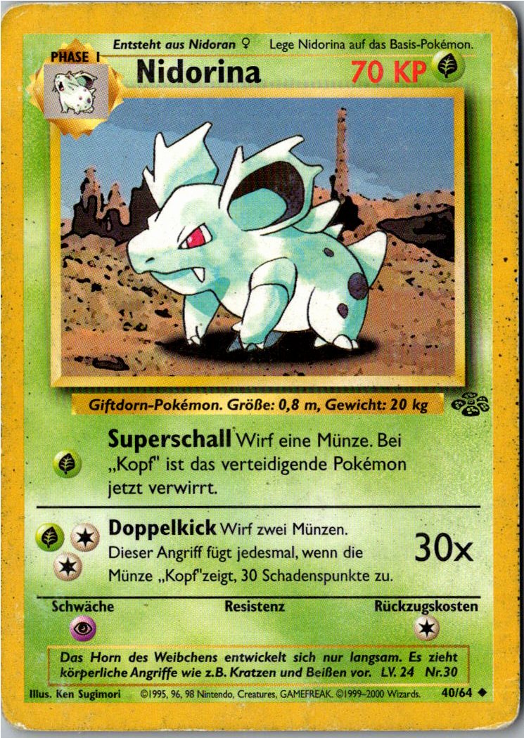 Nidorina 40/64 Dschungel – Vorderseite