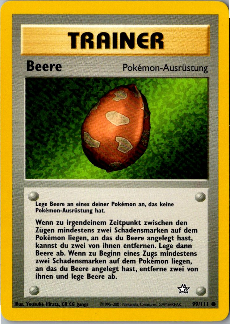 Beere 99/111 Neo Genesis – Vorderseite