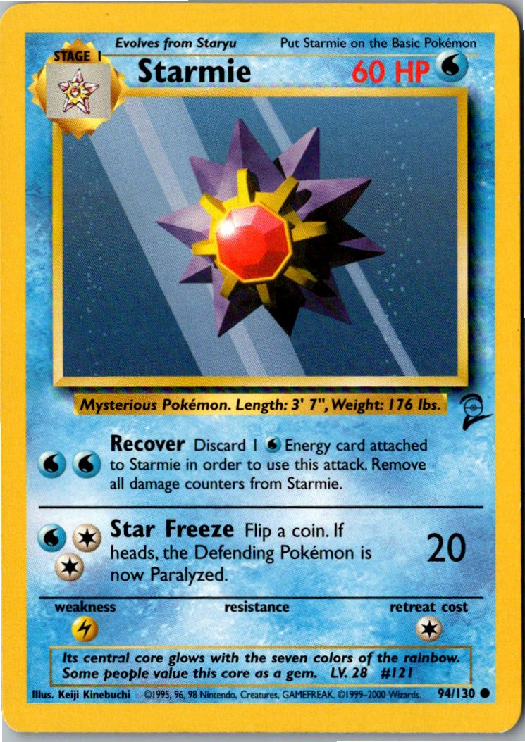 Starmie 94/130 Base Set 2 – Vorderseite