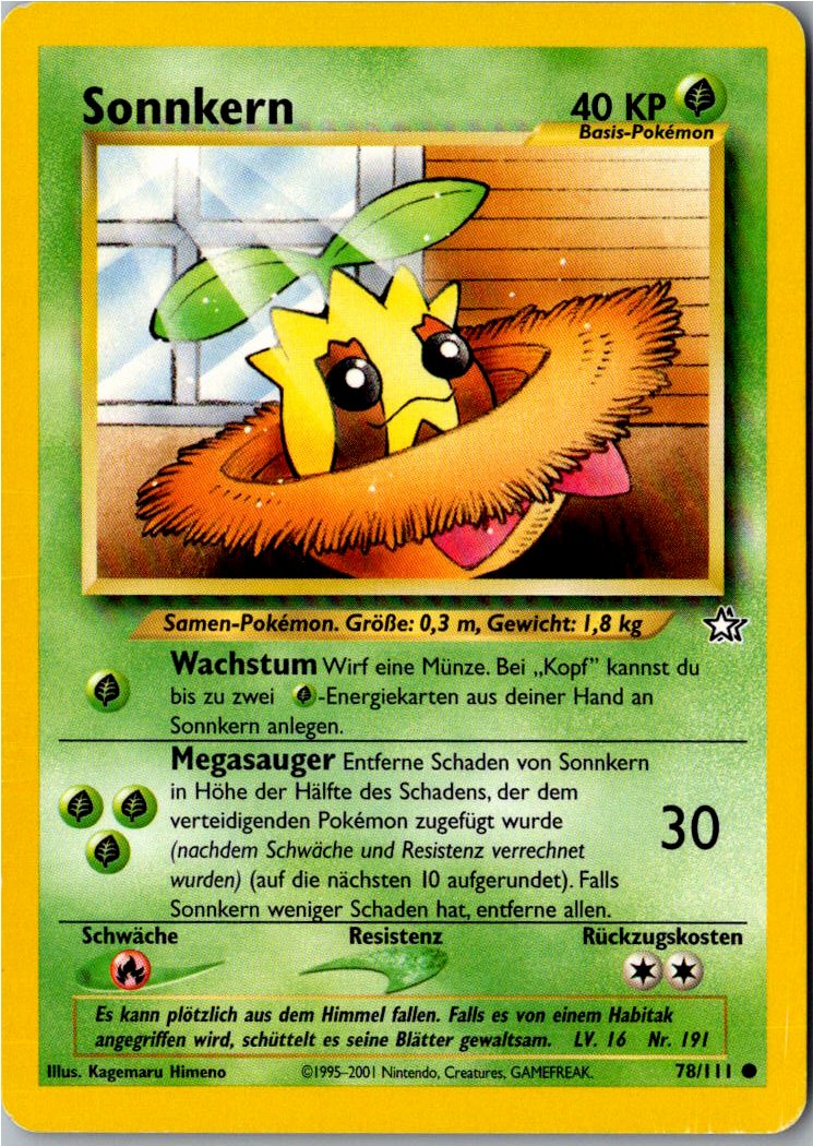 Sonnkern 78/111 Neo Genesis – Vorderseite