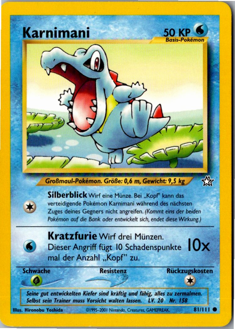 Karnimani 81/111 Neo Genesis – Vorderseite