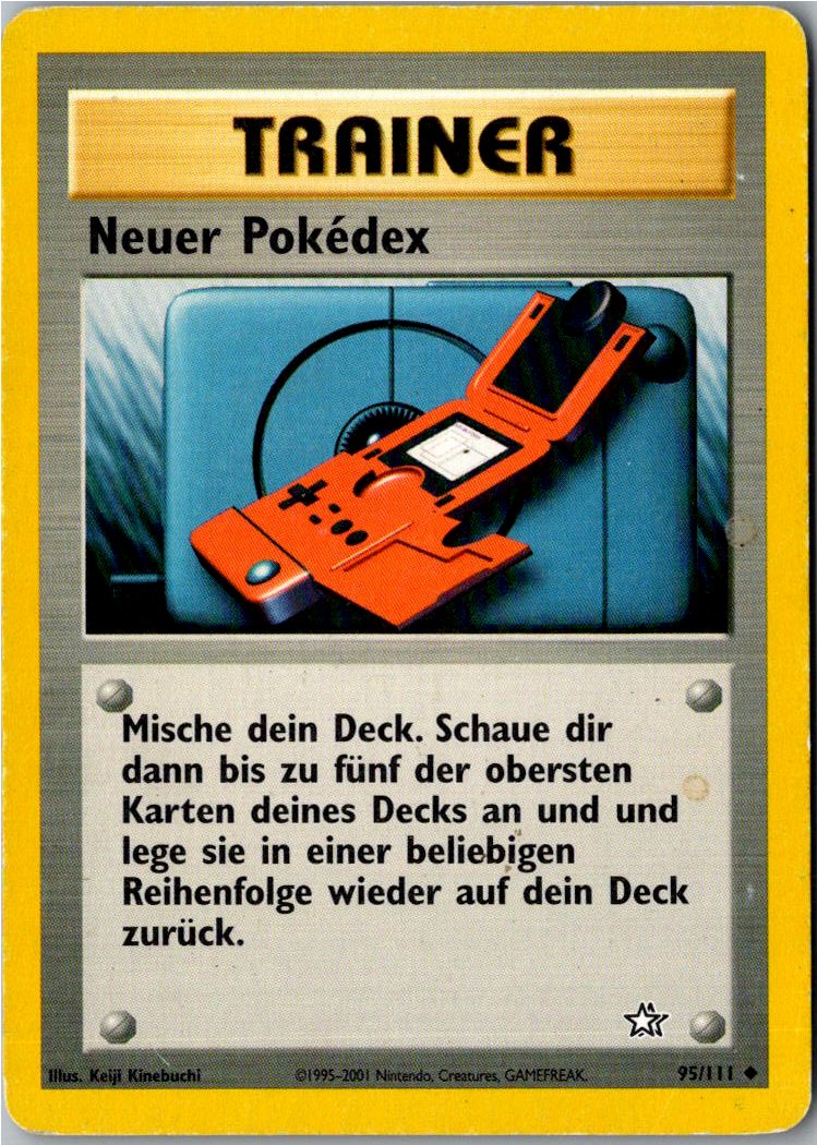 Neuer Pokedex 95/111 Neo Genesis – Vorderseite