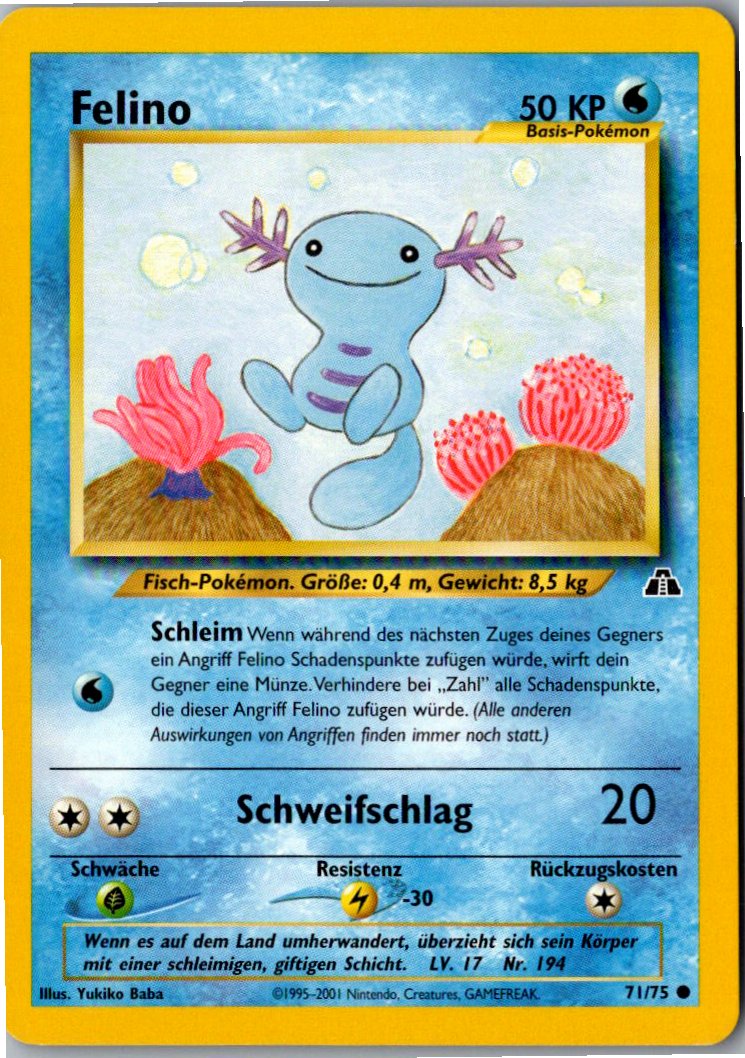 Felino 71/75 Neo Entdeckung – Vorderseite
