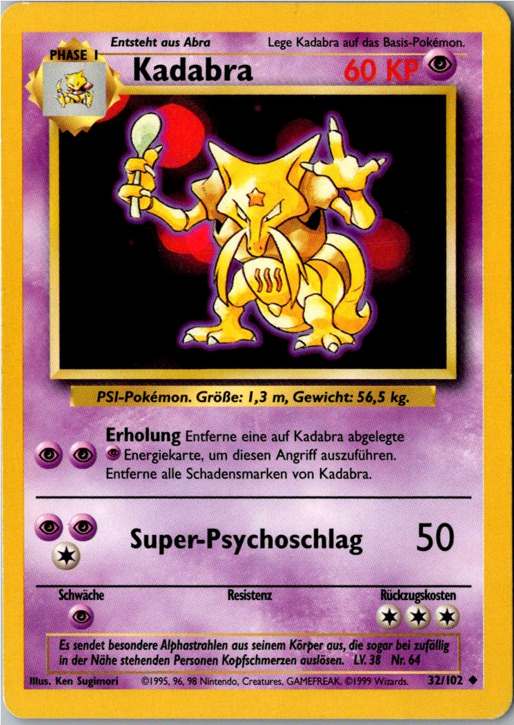 Kadabra 32/102 Grundset – Vorderseite