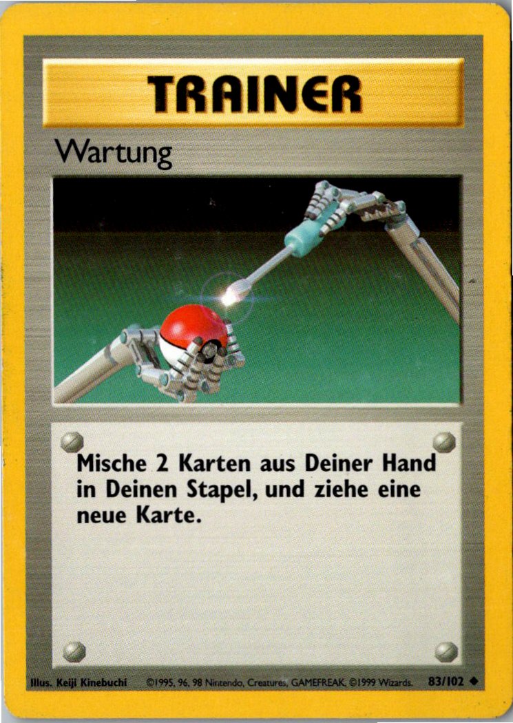 Wartung 83/102 Grundset – Vorderseite