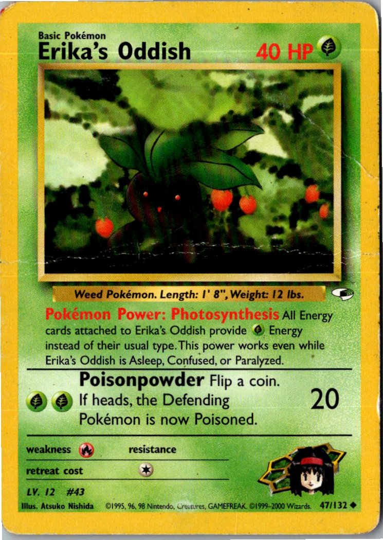 Erika's Oddish 47/132 Gym Heroes – Vorderseite