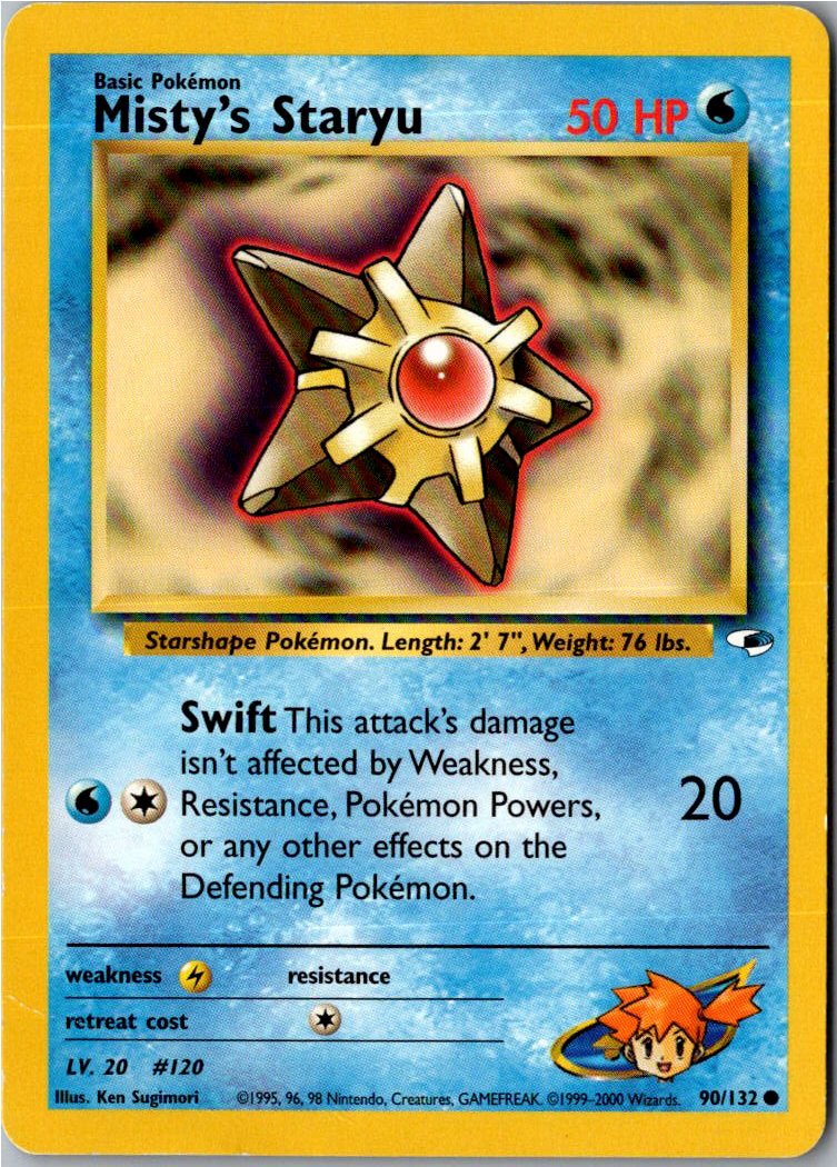 Misty's Staryu 90/132 Gym Heroes – Vorderseite