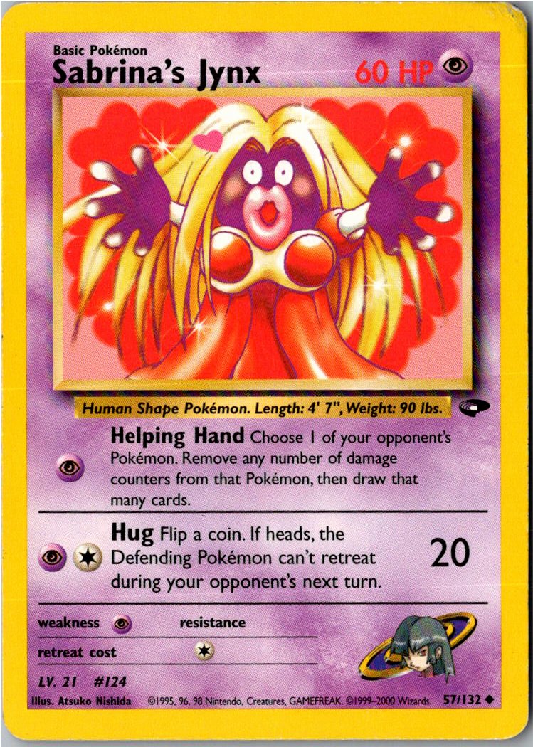 Sabrina's Jynx 57/132 Gym Challenge – Vorderseite