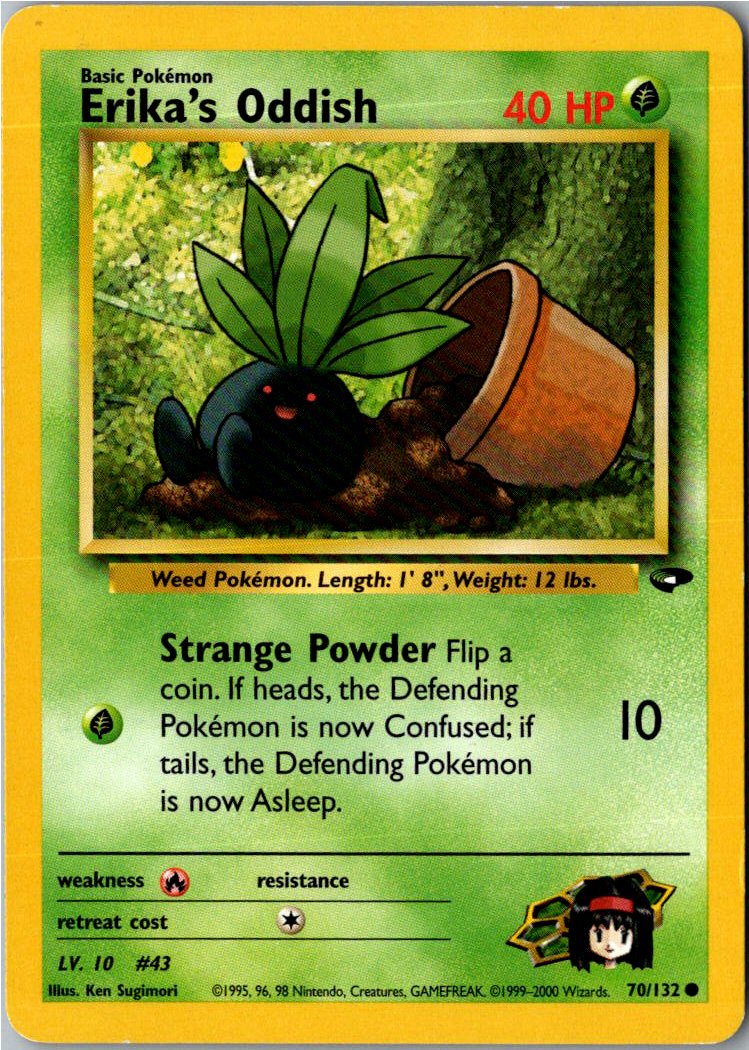 Erika's Oddish 70/132 Gym Challenge – Vorderseite