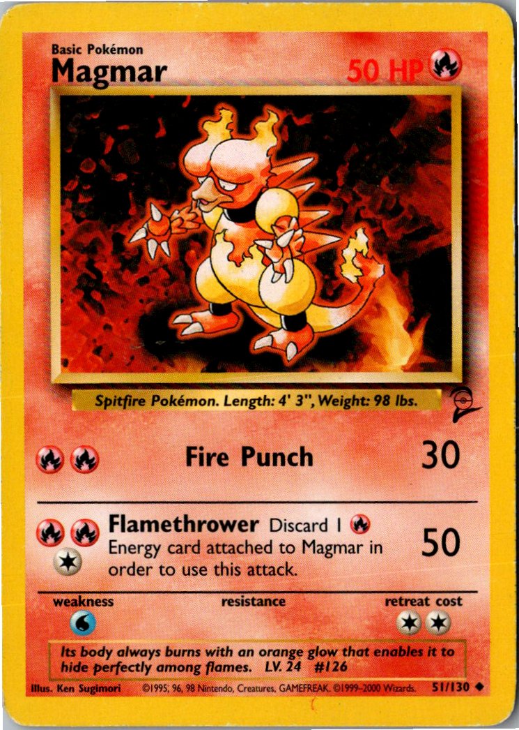Magmar 51/130 Base Set 2 – Vorderseite