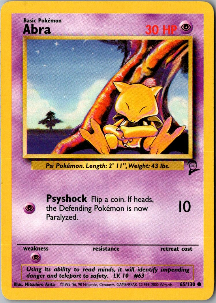 Abra 65/130 Base Set 2 – Vorderseite