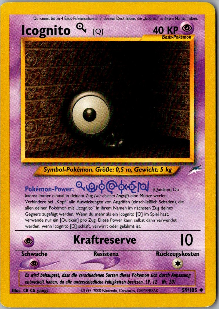 Icognito Q 59/105 Neo Destiny – Vorderseite