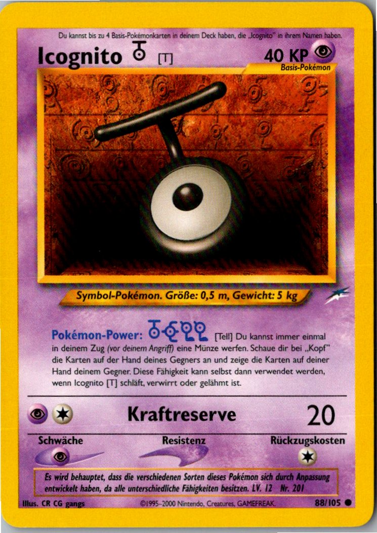 Icognito T 88/105 Neo Destiny – Vorderseite