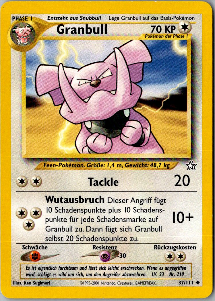 Granbull 37/111 Neo Genesis – Vorderseite
