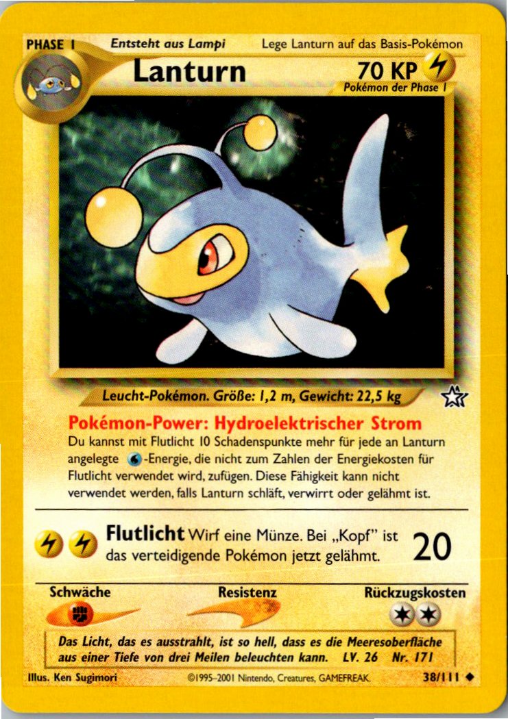 Lanturn 38/111 Neo Genesis – Vorderseite