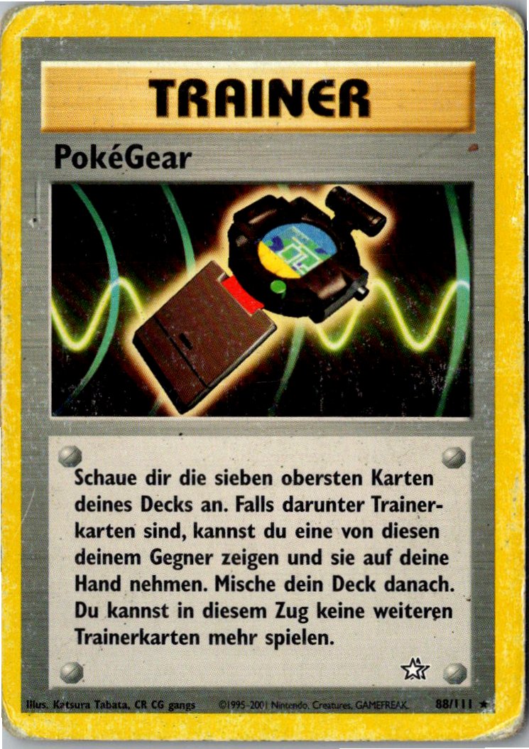 PokeGear 88/111 Neo Genesis – Vorderseite