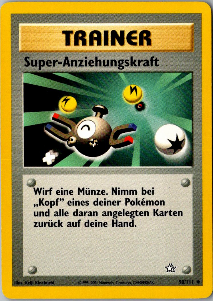 Super-Anziehungskraft 98/111 Neo Genesis – Vorderseite