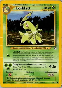 Bayleef 29/111 Neo Genesis – Vorderseite