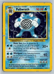 Pokémon-Karte Poliwrath Quappo 13/102 Grundset