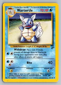 Wartortle Schillok 63/130 Base Set 2 – Vorderseite