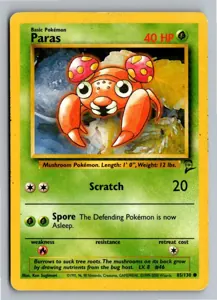 Pokémon-Karte Paras 85/130 Base Set 2