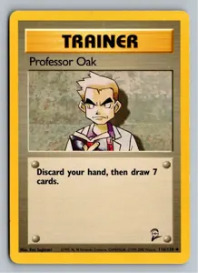 Pokémon-Karte Professor Oak Professor Eich 116/130 Base Set 2